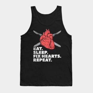 Eat Sleep Fix Hearts Repeat Tank Top